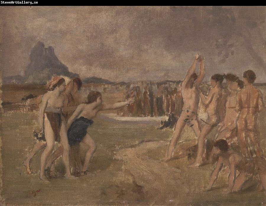 Edgar Degas Study for Young Spartans Exercising
